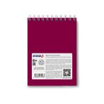 Блокнот на гребне для конференции, A6 60 л., 4 шт, клетка, Для конференции бордо 01262, Светоч Б133