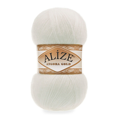 Пряжа Alize (Ализе) Angora Gold / уп.5 мот. по 100 г, 550м, 062 молочный A
