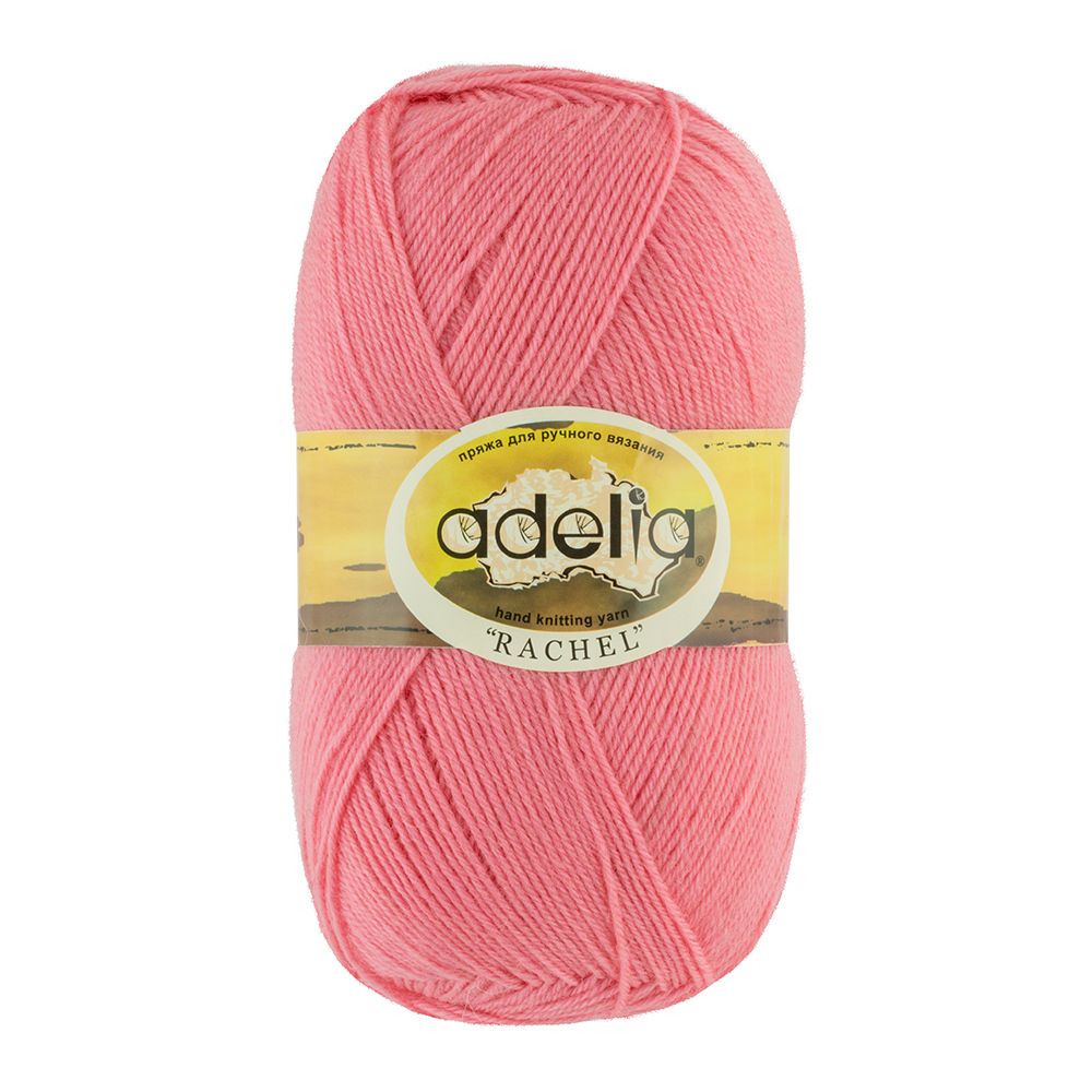 Пряжа Adelia Rachel / уп.5 мот. по 100г, 400м, 25 розовый