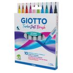 Набор фломастеры Turbo Soft Brush 10 цв, Giotto F426800