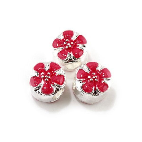 Бусины металл с эмалью 10х12 мм, №4 in ⌀5 мм, 10 шт, Tesoro