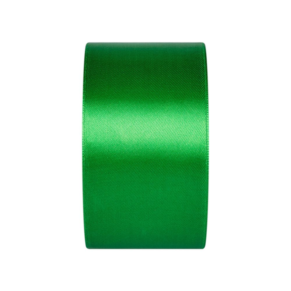 Лента атласная 1-сторонняя 50.0 мм / 33±2 метра, 090 ярко-зеленый, Gamma