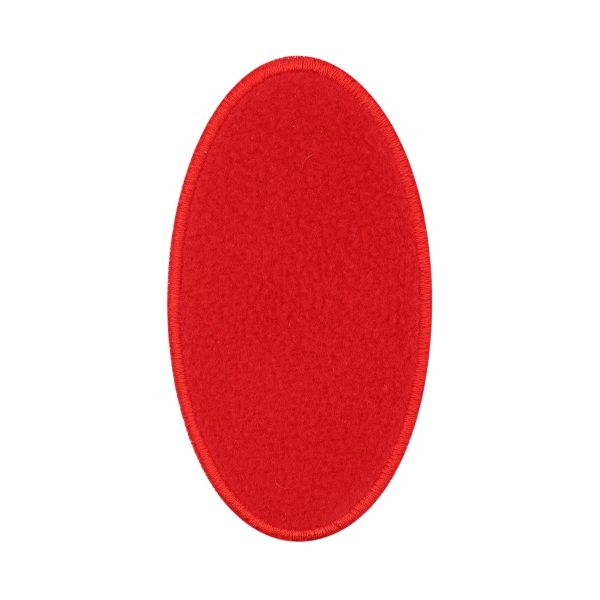 Термоаппликация Овал, 90х50мм (10 шт) (красный), 013