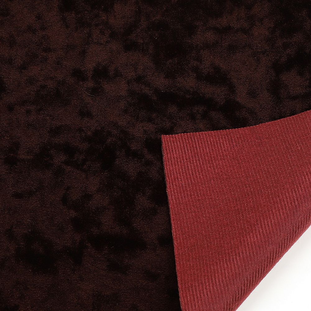 Плюш винтажный М-4008, КЛ22978 50х50см, т.шоколад 100% п/э