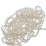 Цепочка шариковая, металл 3,2 мм / 45,72 м, серебро