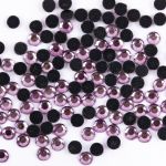 Стразы клеевые акрил 2.7-2.9 мм, 144 шт, SS10 св.сиреневый (lt.amethyst), Zlatka RS/144