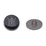Пуговицы на ножке Герб 32L (20мм), металл (Black/S (черный/серебро)), ME-657, 36 шт