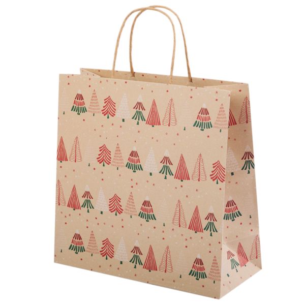 Подарочный крафт-пакет 150 г/м², 27.5х27.5х12 см, 12 шт, 01, Stilerra NKYM