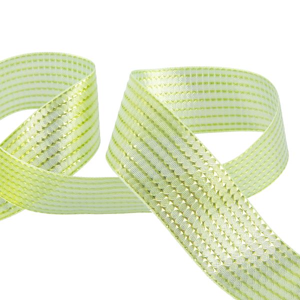 Лента металлизированная Стрела 40±2 мм / 25±0.5 метров, салатовый / lt.green, Blitz