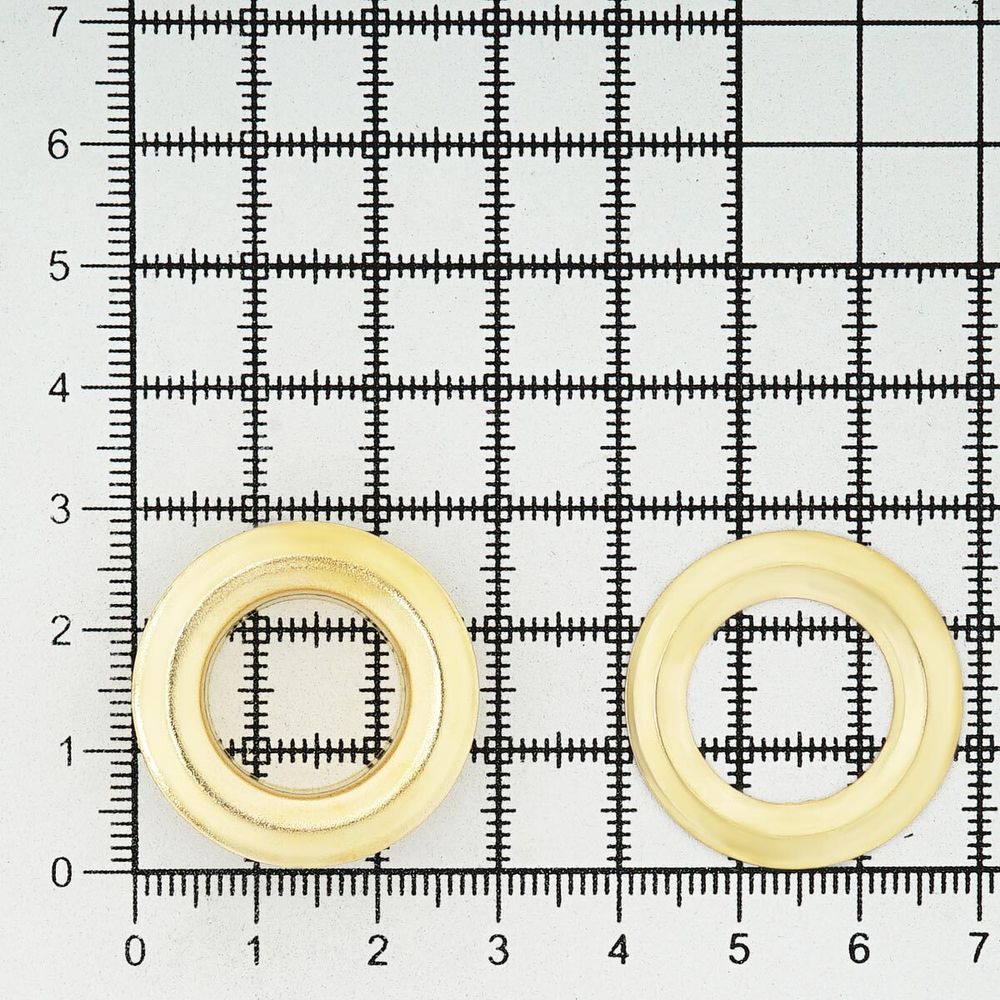 Люверсы металл ⌀17.0 мм (внутр.), h5 мм (внутр.), №31, металл, New Star, золото, уп.≈1000 шт