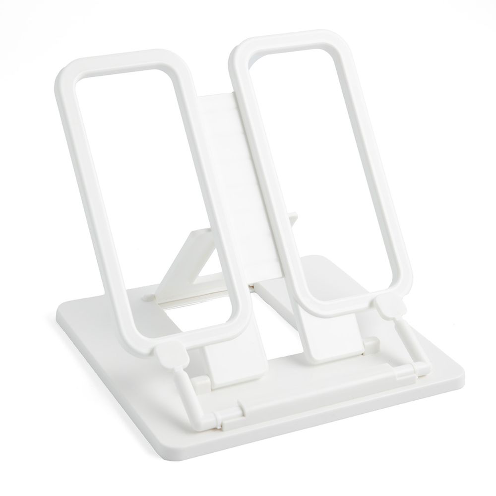 Подставка для книг пластиковая (базовые цвета), белый, Лео LPDK-01