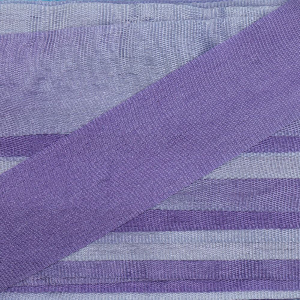 Лента (тесьма) шелковая 13.0 мм / 9.1±0.5 метров, M030 сиреневый/т. сиреневый, Gamma SRM-13