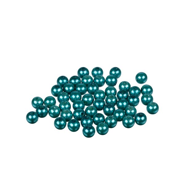 Бусины пластик ⌀8 мм, 50±2 шт, №13 синий, Zlatka PB-2