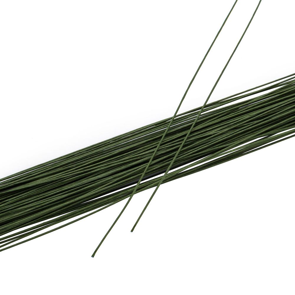 Проволока флористическая в бумажной оплетке ⌀0.6 мм, l=40 см, 100±5 шт, зеленый, Astra&amp;Craft