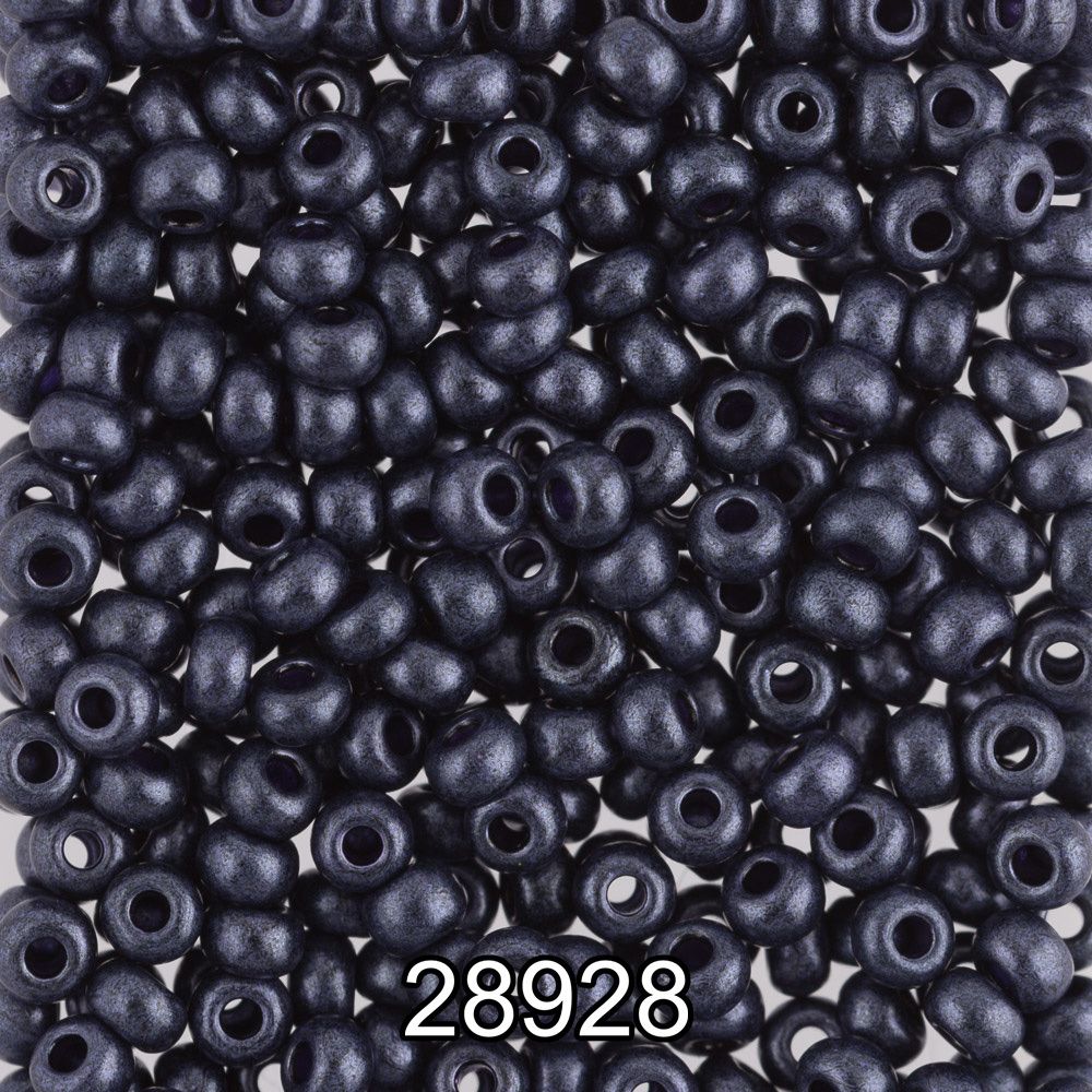 Бисер Preciosa 10/0 (2.3 мм), 500 г, 28928 (Ф317) т.сливовый