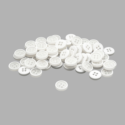 Пуговицы 4 прокола 18L (11мм), пластик (Wht-01 белый), CB_M-57, 72 шт