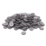 Пуговицы на 2 прокола 22L (14мм), пластик (col.42 светло-серый), CR-K18M, 144 шт