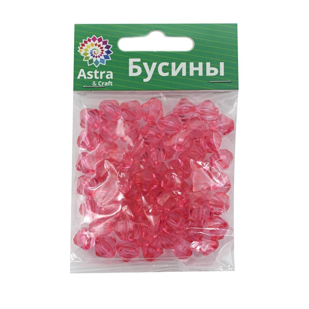 Бусины акрил ⌀10 мм, 25 г, ромбовидные, Astra&Craft, 5