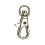 Карабин металл 09 мм (38х13 мм), никель, 10 шт