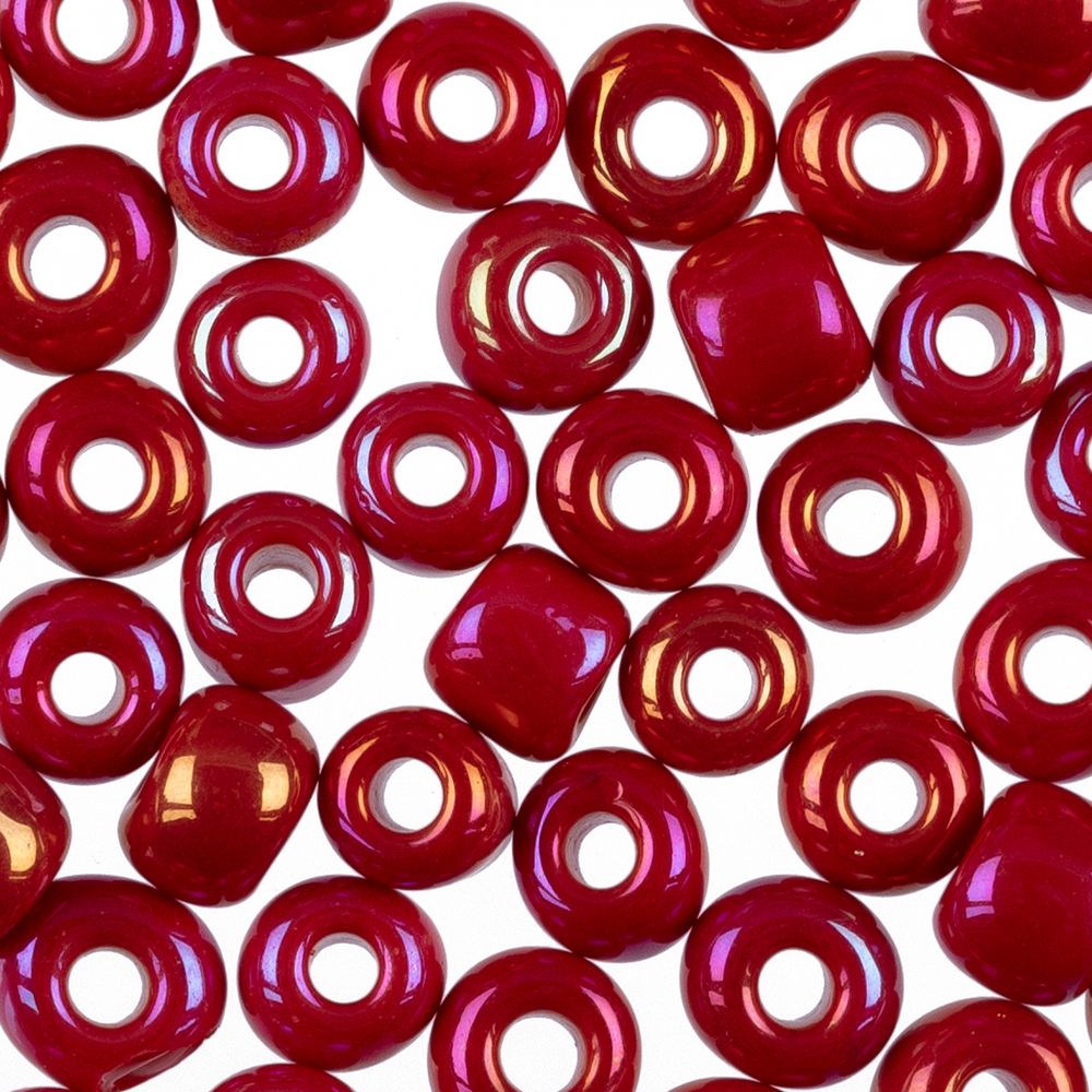 Бисер Zlatka 6/0 (4.1 мм), 100 г (10х10 г), №0405 св.красный, GR