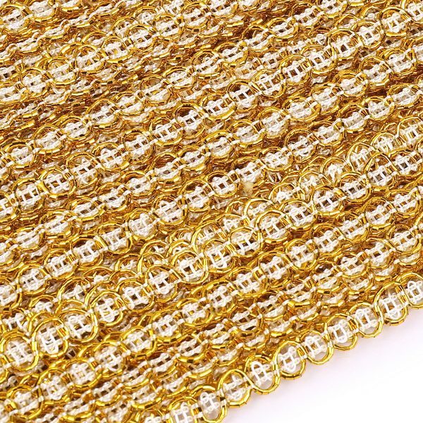 Тесьма отделочная 5 мм, 919 цв.золото уп.45.7м