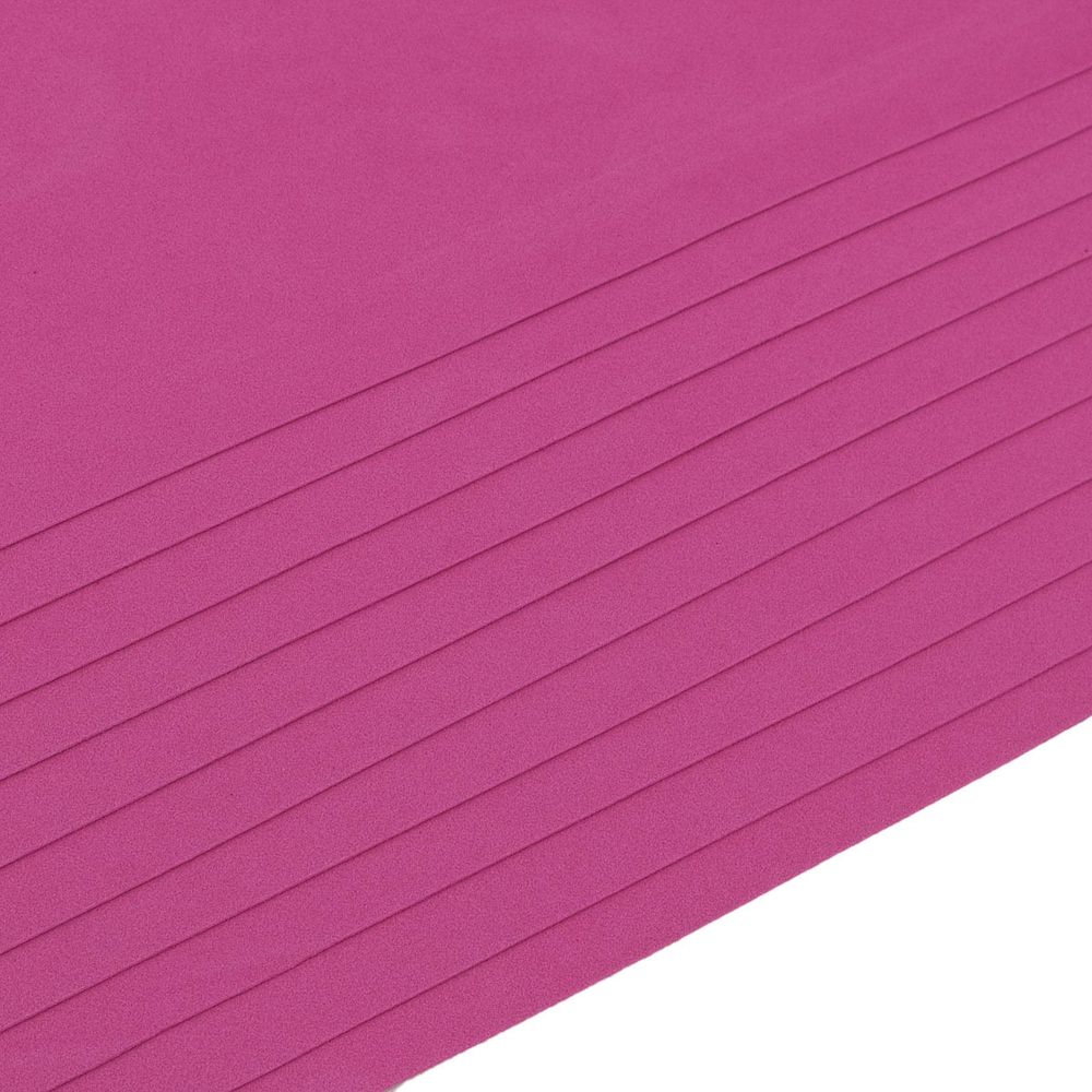 Фоамиран EVA-1010, 10 шт, 20х30 см, 1 мм., Astra&Craft (ZK-034/BK006 ярко-розовый)