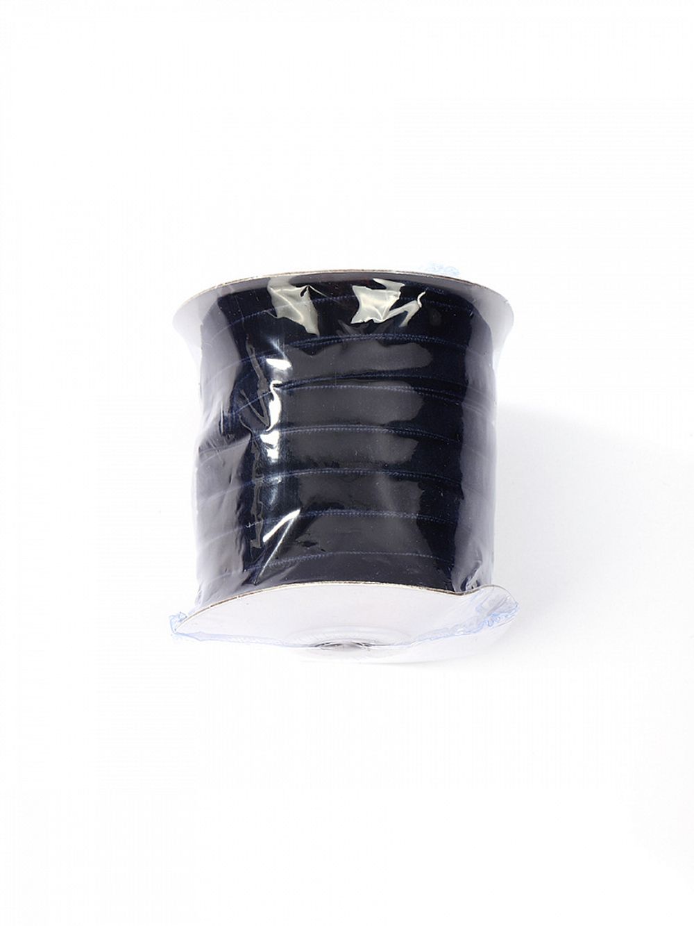 Лента бархатная (тесьма) 10.0 мм / 22.86±1 метров, арт.10VR54 нейлон цв.т.синий