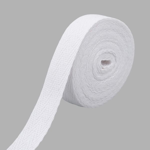 Тесьма (лента) киперная (100 х/б) 15 мм / 4.57 метра, 70 белый, 6190-2024