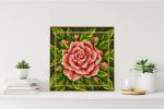 Алмазная (кристальная) мозаика Фрея, постер Роза, 30х30 см