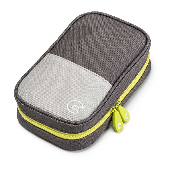 Пенал школьный ROOMY 2 отделения на молнии, с наполнением, серый, Carioca, 23354/11