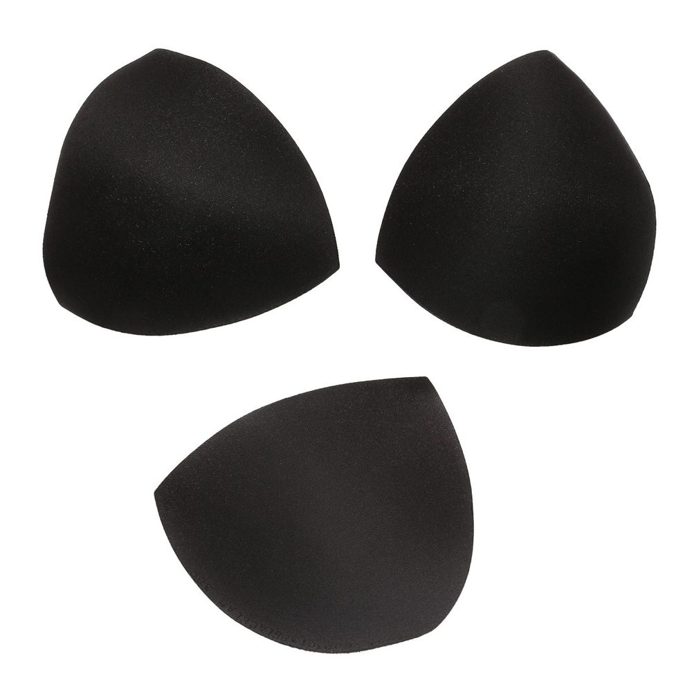 Бельевые чашечки для бюстгальтера треугольные б/уст., с равном. наполн., (8300), разм.38, 10 пар, 04-черный