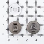 Кнопка магнитная металл ⌀14.0 мм, чер.никель, 20 шт, S090664