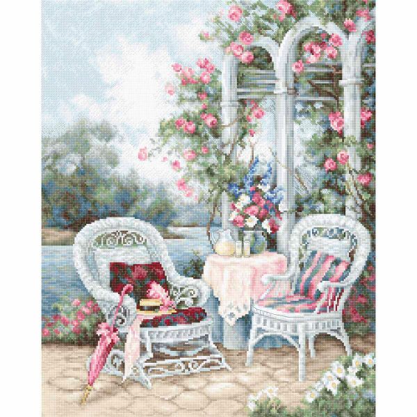 Набор для вышивания нитками Luca-S, Викторианские воспоминания 28,5х35,5см