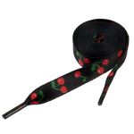 Шнурки 10 мм, 120 см, 10 пар(a), №09 черный (вишня красная), Gamma SHL-01/10