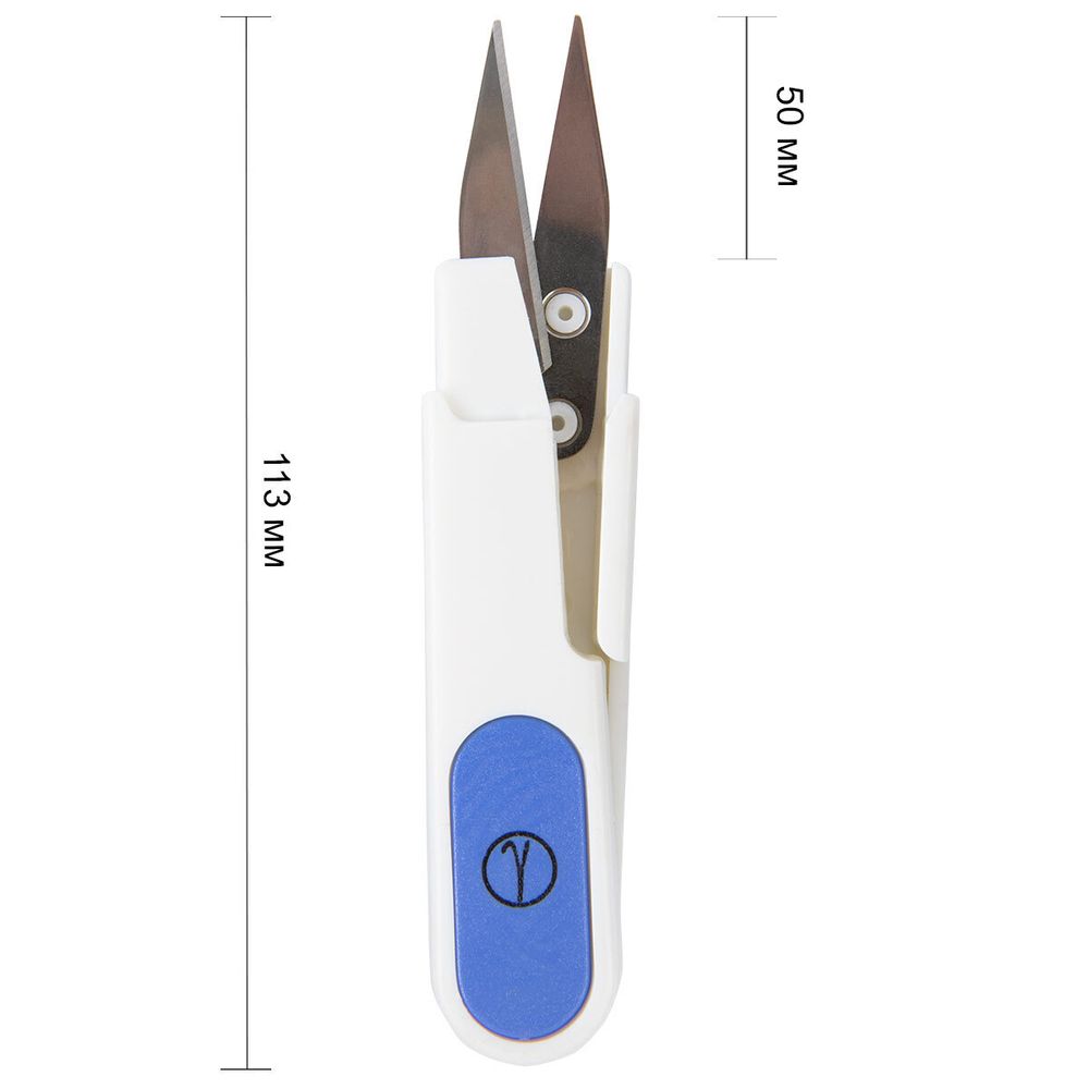 Ножницы снипперы для обрезки нитей 11.3 см, с защитным колпачком, Gamma CUS-011