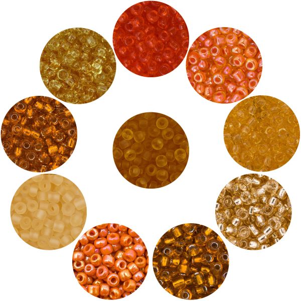 Набор бисера 11/0 ассорти №21 в тубе, 10 цветов, Astra&Craft