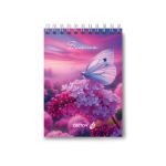 Блокнот на гребне A6 40 л., 6 шт, клетка, Розовая жизнь 01225, Светоч Б121