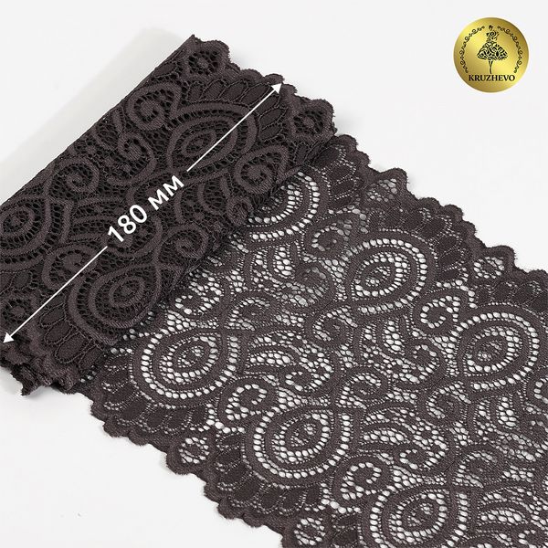 Кружево бельевое эластичное 180 мм / 3 метра, TBY.L1351, цв.3094 тауп