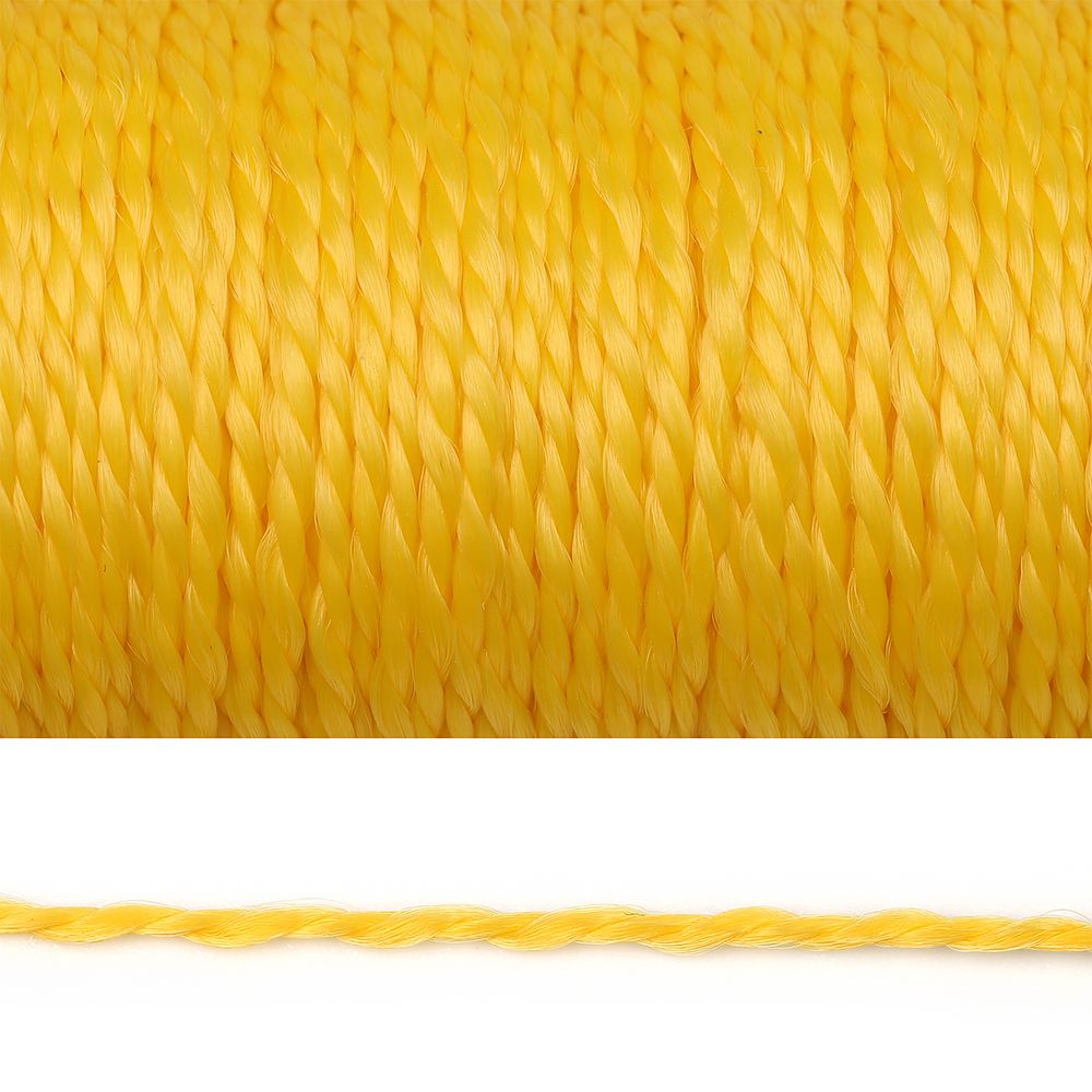 Нитки полипропиленовые 01 мм желтый, уп. 50м /TOS/