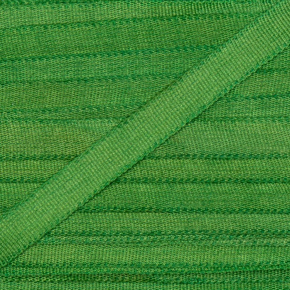 Лента (тесьма) шелковая 4.0 мм / 9.1±0.5 метров, 198/1 зеленый, Gamma SR-4