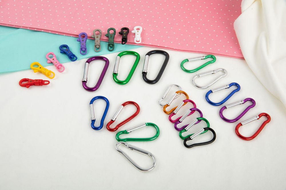 Карабин металл 25.0 мм (70х36 мм), 10 шт, 10 оранжевый, Gamma GH 120/35/10