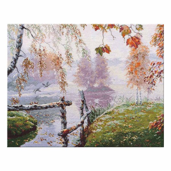 Набор для вышивания нитками Овен, Уж небо осенью дышало 40х31см