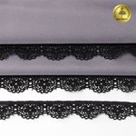 Кружево эластичное (стрейч) 15 мм 8031, цв.02 черный уп.50м, Kruzhevo