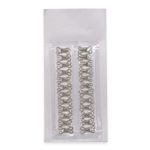 Крючки пришивные 17х9 мм, №3, никель, 0300-4001