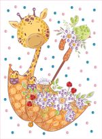 Мозаика 19.5х26.5 см, №26 Симпатичный жирафик, Hobbius MDS-05