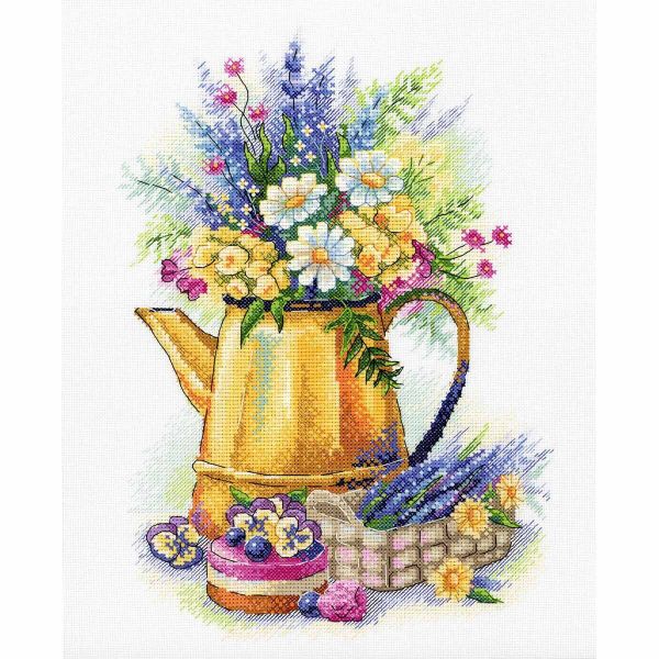 Набор для вышивания нитками МП Студия, Лавандовое лакомство 21х30 см