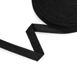 Тесьма (лента) киперная п/э с люрексом 20 мм / 50 метров, черный-серебристый/black-silver, Gamma TPTL-20