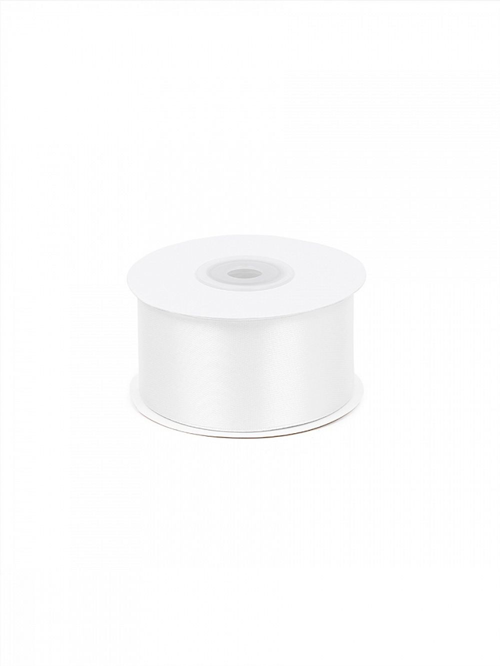 Лента атласная 1-сторонняя 38.0 мм / 22.5±1 метра, 3001 кипенно-белый, Magic4Hobby