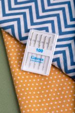 Иглы для швейных машин базовые универсальные 130/705 H, №100, 5 игл, М, Gamma NU №100