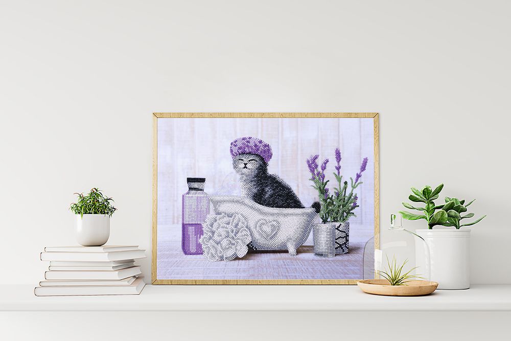 Алмазная (кристальная) мозаика Фрея, Водные процедуры, 40х30 см